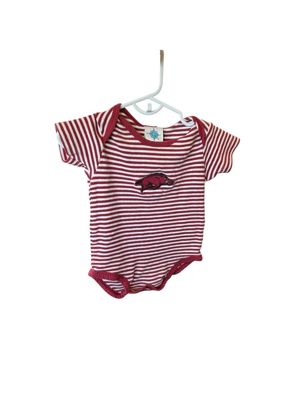 Arkansas Razorback onesie 0-3 months